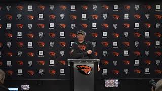 Oregon State Football Post-Game Vs. San Jose State: Head Coach Trent Bray (11/9/24)