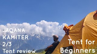 JAQANA KAMITER 2/3 Tent Review- Budget Tent for Beginners