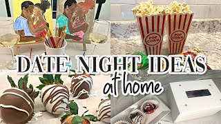 DATE NIGHT IDEAS AT HOME💕 | SIP AND PAINT AT HOME | MOVIE NIGHT AT HOME