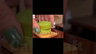 Satisfying Miniature Matcha Cake Decorating Tutorial | 抹茶ケーキ | Wonderful Tiny Green Tea Cake Recipe