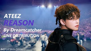 (ANNIVERSARY AI COVER) How Would ATEEZ Sing DREAMCATCHER REASON? | Line Distribution (Color Coded)