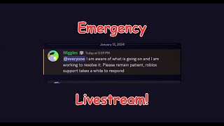 [LIVE 🔴] EMERGENCY LIVESTREAM!! WIGGLES MAY BE TERMINATED BY ROBLOX! and hanging with fans