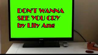 Don't Wanna See You Cry line dance