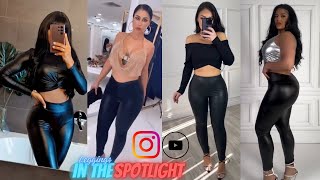 Spotlight Plus Size Confidence Leggings Outfits | Top 10 How To Style Curvy Shiny Leggings Styles