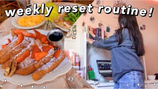 WEEKLY RESET ROUTINE and getting my life together! come spend a relaxing sunday day with me :)