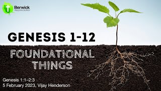 5 February 2023, Genesis 1:1–2:3, Vijay Henderson