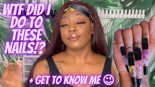 Get To Know Me 🦋 + Failed XXL Lava Lamp Nails | Camille Dior