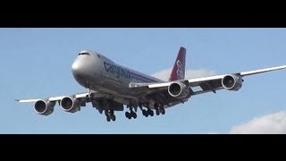 Cargolux 747-8 Landing at Chicago O'Hare