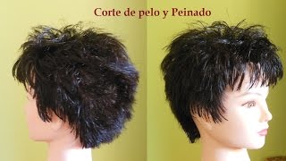 Corte de pelo corto mujer💇✂  | Cómo cortar un corte de pelo corto en capas para mujer