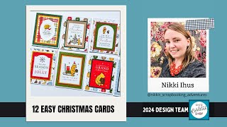 12 Easy Christmas Cards | @12x12CardstockShop