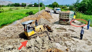 Incredible, Bulldozer D31A Stuck In Project Help By Truck 5T Pull Out At New Project Delete Field