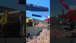 Crane Lifting a 10k Gallon Underground Storage Tank