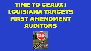 Lawyer Reviews Louisiana's Anti-First Amendment Auditor Law With Arizona's.