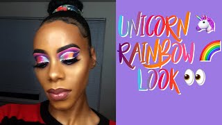 Unicorn 🦄 Rainbow Makeup Look| ft. Watch Me Sparkle| Glamplified Beauty