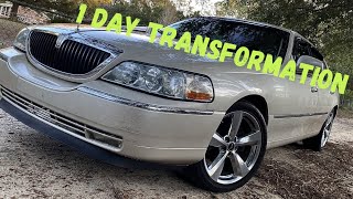 1 Day Transformation! Project Panthers episode 2- Rims, Grill, spoiler + more.   Lincoln Town car