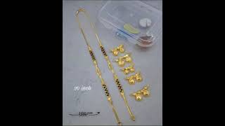 #1 gram gold plated short mangalsutra