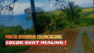 Suasana Perjalanan Asyik ke Pantai Brumbun Tulungagung | Pantai Cocok untuk Healing