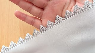 Crochet🌹/جديد ضرس كروشي ساهل وبسيط خطيرر في الاكمام والقب / طريقة نصف طوق في صندوق الوصف Nm (51)