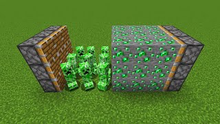 creepers + emerald ore = ???