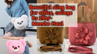 Beautiful purse, bag haul | sling bag | Meesho haul, shorts