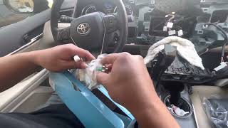 How to remove Factory radio on Toyota camry 2020-2022. Toyota camry android head unit installation