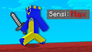 Skywars Con La SENSIBILIDAD Al MÁXIMO en MINECRAFT PE 🔥