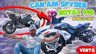 🏍🔥🏁Can Am Spyder Rotax 990: ¡Un paseo en plata hacia la aventura y la libertad! | #review en Español