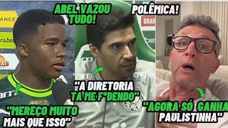 Abel faz grave revelação de bastidores do elenco após derrota Palmeiras X Santos, Endrick desabafa