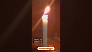 candle experiment |science experiment | candle lighting from smoke |  #shorts #miniaturedoodling