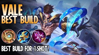 VALE BEST BUILD FOR 1SHOT! MLBB