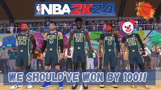 NBA 2K24 The Rec Gameplay | Randoms are Bad but I Still Get BUCKETS!