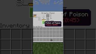 How To Brew Poison (0:45) Splash Potions In Minecraft #Shorts