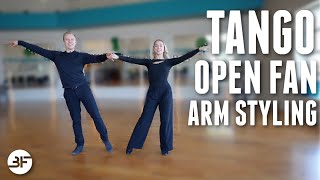 American Tango Open Fan (with Underarm Turn) Arm Styling