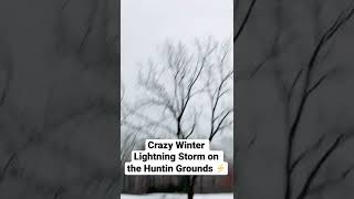 Lightning Strike in Winter Storm!