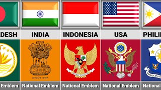 National Emblem From Different Countries