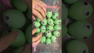 🟢 ASMR 💚 Most satisfying surprise eggs ASMR #viral #asmr #shorts #mostsatisfying #eggasmr