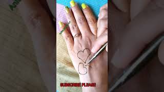 Valentine Day❤ Special Mehndi Design|Beautiful Heart❤ Shape Mehndi Design #Shorts