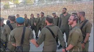 Rabbi Sam Kassin Dancing with Israeli Soldiers Near Gaza