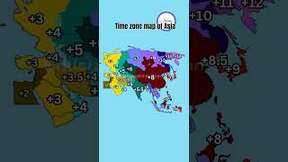 Time zone map of Asia