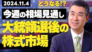 【2024年11月4日 今週の株式相場見通し】大統領選挙後の株式市場はどうなる！？2025年に向けて、本格買いを始める【投資歴35年元証券ディーラー現役プロトレーダーが相場を読み解く】