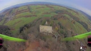 After work, Long Range FPV sunset-cruising over medieval castle with runcam split 2