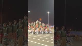 The Saudi Arabian Hajj Security Forces march through a parade ground in Makkah..2023