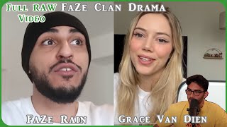 HasanAbi React to Faze Clan Drama (FaZe Rain & Grace Van Dien) | Full Raw Video | HasanAbi Network