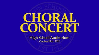 Choral Concert - Mt. Lebanon High School - October 25th, 2022