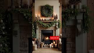 DECORACION NAVIDEÑA DE CHIMENEAS 🎄 TENDENCIAS 2024#DecoraciónNavideña #navidad2024  #diynavidad