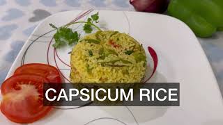 Capsicum Rice… A tasty dish from leftover rice..!!