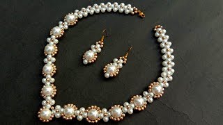 How To Make Pearl Necklace//Bridal Necklace// Useful & Easy