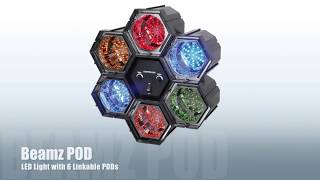 BeamZ Linkable LED Party Light - 6 Light Pods