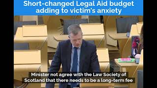 Short-changed Legal Aid budget adding to victim's anxiety