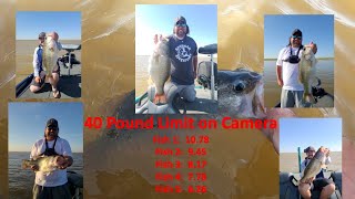 Bassman Adventures Season 3 Episode 33:  40 Pound Texas Limit Caught with Slaunched Guide Service !